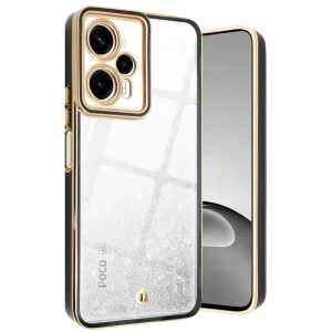 قاب اورجینال الکتروپلیتینگ Xiaomi Poco F5 مدل دور طلایی اسپیس