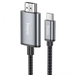 کابل مبدل HDMI به Type-C به طول 2 متر مدل 4K از برند هوکو مدل Hoco UA27 (نسخه اورجینال وارداتی)
