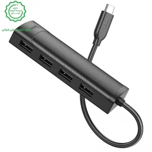 هاب 4 پورت Type-C To USB-A به طول 0.2 متر مدل  5Gbps USB3.0 از برند هوکو مدل Hoco HB41 (نسخه اورجینال وارداتی)