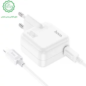شارژر دیواری 30 وات آی پد و تبلت به همراه کابل 1 متری PD از برند هوکو مدل Hoco C112A (نسخه اورجینال وارداتی))