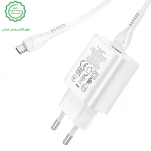 شارژر دیواری 25W به همراه کابل 1 متری Type-C از برند هوکو مدل Hoco N22 (نسخه اورجینال تاییدیه EURO)