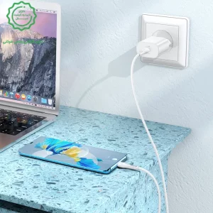 شارژر دیواری 25W به همراه کابل 1 متری Type-C از برند هوکو مدل Hoco N22 (نسخه اورجینال تاییدیه EURO)