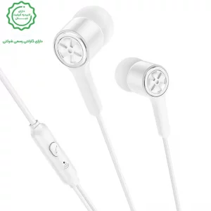 هندزفری سیمی مکالمه دار کانکتور 3.5mm از برند هوکو مدل HOCO M104 (نسخه اورجینال وارداتی)