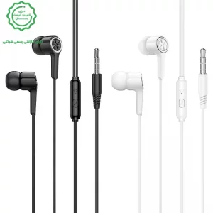 هندزفری سیمی مکالمه دار کانکتور 3.5mm از برند هوکو مدل HOCO M104 (نسخه اورجینال وارداتی)