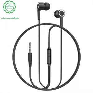 هندزفری سیمی مکالمه دار کانکتور 3.5mm از برند هوکو مدل HOCO M104 (نسخه اورجینال وارداتی)