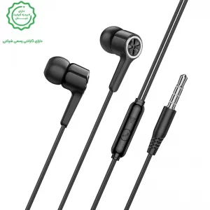 هندزفری سیمی مکالمه دار کانکتور 3.5mm از برند هوکو مدل HOCO M104 (نسخه اورجینال وارداتی)