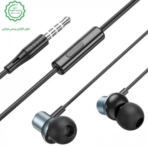 هندزفری سیمی مکالمه دار کانکتور 3.5mm از برند هوکو مدل HOCO M110 (نسخه اورجینال وارداتی)