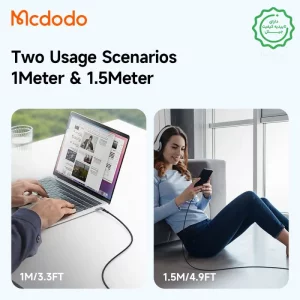 کابل شارژ Type-C به Type-C به طول 1 متر 65W 3.25A از برند مک دودو Mcdodo CA-313 (نسخه اورجینال)