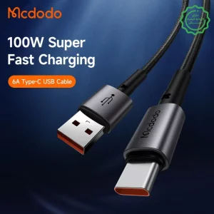 کابل شارژ Type-C به USB به طول 1.2 متر 100W 6A از برند مک دودو Mcdodo CA-359 (نسخه اورجینال)