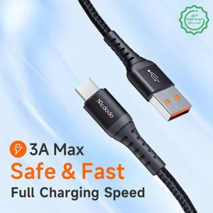 کابل شارژ Type-C به USB به طول 1 متر QC4.0 3A از برند مک دودو Mcdodo CA-227 (نسخه اورجینال)