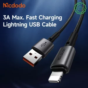کابل شارژ Lightning به USB به طول 1.2 متر 3A از برند مک دودو Mcdodo CA-358 (نسخه اورجینال)
