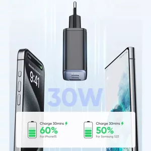 شارژر دیواری 3 پورت به توان 30 وات فست شارژ مک دودو مدل Mcdodo CH-218 (نسخه اورجینال)