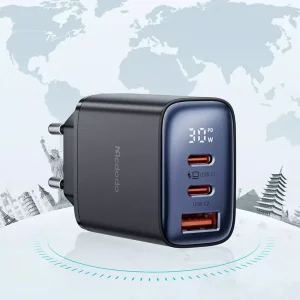 شارژر دیواری 3 پورت به توان 30 وات فست شارژ مک دودو مدل Mcdodo CH-218 (نسخه اورجینال)