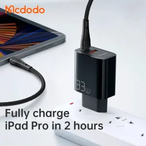 شارژر دیواری 2 پورت به توان 33 وات PD مک دودو مدل Mcdodo CH-092 (نسخه اورجینال)