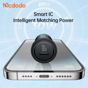 شارژر فندکی 30 وات PD به همراه کابل لایتنینگ به تایپ سی مک دودو مدل Mcdodo CC-749 (نسخه اورجینال)