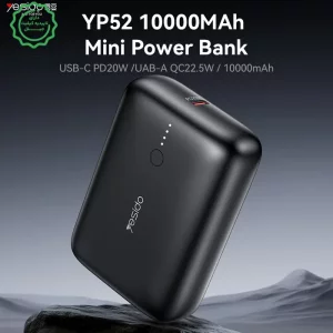 پاوربانک 2 پورت 10.000Mah و توان 20W PD یسیدو مدل YESIDO YP52 (100% اورجینال)