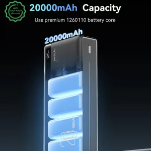 پاوربانک 3 پورت 20.000Mah و توان 35W یسیدو مدل YESIDO YP51 (100% اورجینال)