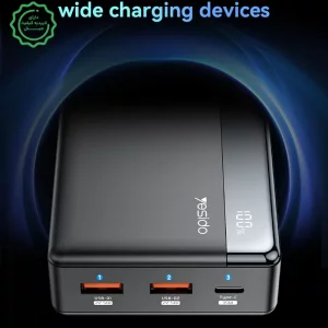 پاوربانک 3 پورت 20.000Mah و توان 35W یسیدو مدل YESIDO YP51 (100% اورجینال)