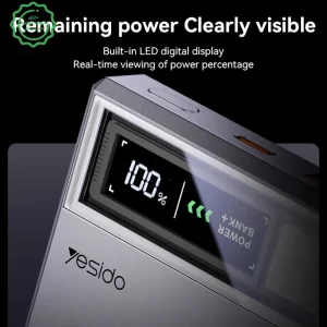 پاوربانک مگ سیف دار 2 پورت 10.000Mah و توان 20W PD یسیدو مدل YESIDO YP61 (100% اورجینال)