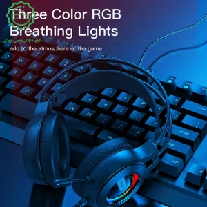 هدست سیم دار RGB مدل گیمینگ میکروفن دار از برند یسیدو مدل Yesido EK02 (نسخه اورجینال وارداتی)