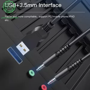 هدست سیم دار RGB مدل گیمینگ میکروفن دار از برند یسیدو مدل Yesido EK02 (نسخه اورجینال وارداتی)
