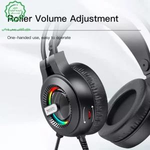 هدست سیم دار RGB مدل گیمینگ میکروفن دار از برند یسیدو مدل Yesido EK02 (نسخه اورجینال وارداتی)