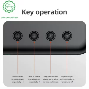 شارژر وایرلس و ساعت رومیزی 5 کاره 20W از برند یسیدو مدل Yesido DS22 (100% اورجینال)