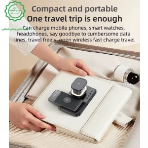 شارژر وایرلس و ساعت رومیزی 5 کاره 20W از برند یسیدو مدل Yesido DS22 (100% اورجینال)