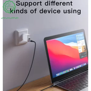 کابل شارژ دو سر تایپ سی به طول 1.2 متر و توان 60W 3A مدل YESIDO CA181 (100% اورجینال)
