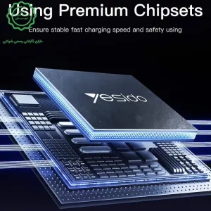 کابل شارژ دو سر تایپ سی به طول 1.2 متر و توان 60W 3A مدل YESIDO CA181 (100% اورجینال)