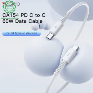 کابل شارژ دو سر تایپ سی به طول 1 متر و توان 60W مدل YESIDO CA154 (100% اورجینال)