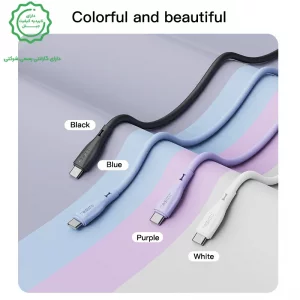 کابل شارژ دو سر تایپ سی به طول 1 متر و توان 60W مدل YESIDO CA152 (100% اورجینال)