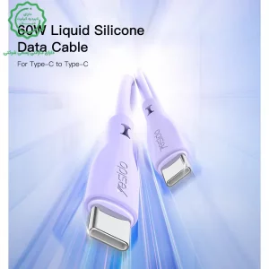کابل شارژ دو سر تایپ سی به طول 1 متر و توان 60W مدل YESIDO CA152 (100% اورجینال)