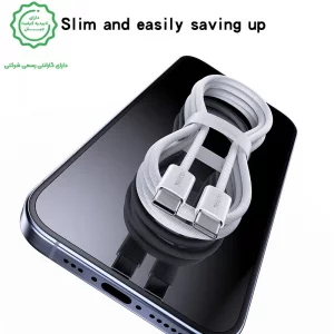 کابل شارژ دو سر تایپ سی به طول 1.2 متر و توان 60W مدل YESIDO CA163 (100% اورجینال)