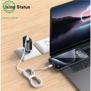 کابل شارژ دو سر تایپ سی به طول 1.2 متر و توان 60W مدل YESIDO CA163 (100% اورجینال)