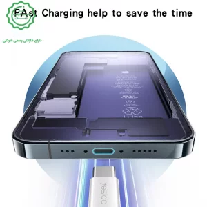 کابل شارژ دو سر تایپ سی به طول 1.2 متر و توان 60W مدل YESIDO CA163 (100% اورجینال)