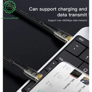 کابل شارژ لایتنینگ به تایپ سی به طول 1.2 متر و توان 20W PD مدل YESIDO CA101 (100% اورجینال)