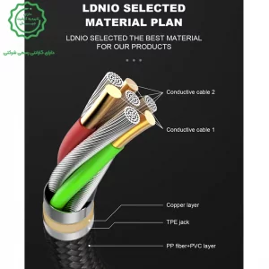 کابل شارژر Type-c به طول 1متر 2.4 آمپر مدل LDNIO LS441 (نسخه اورجینال)