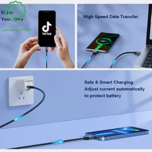 کابل شارژر Type-c به طول 1متر 2.4 آمپر مدل LDNIO LS441 (نسخه اورجینال)