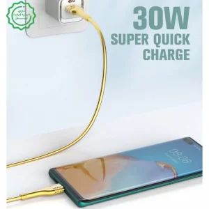 کابل شارژر Type-c به طول 1متر 30 وات مدل LDNIO LS651 (نسخه اورجینال)