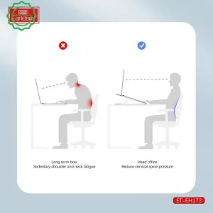 استند و پایه نگهدارنده لپ تاپ تاشو از برند ایرلدوم مدل EARLDOM EH173 (100% اورجینال)