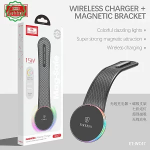 هولدر و شارژر وایرلس مگ سیف 15W از برند ایرلدوم مدل EARLDOM WC47 (100% اورجینال)