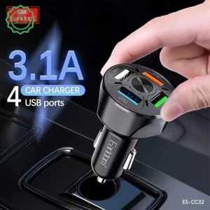 شارژر فندکی خودرو فست شارژ 3.1A مدل Earldom CC32 (100% اورجینال)