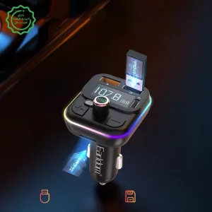 پخش کننده بلوتوث FM و شارژر فندکی خودرو مدل Earldom M86 (100% اورجینال)