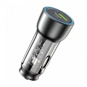 شارژر فندکی فست شارژ 30W PD دو پورت مدل Yesido Y49 (100% اورجینال)