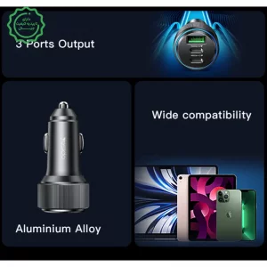 شارژر فندکی فست شارژ 60W PD سه پورت مدل Yesido Y50 (100% اورجینال)