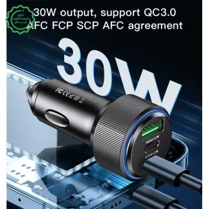شارژر فندکی فست شارژ 60W PD سه پورت مدل Yesido Y50 (100% اورجینال)