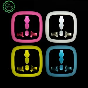 مبدل آداپتور 3 به 2 چراغ دار مدل آریا Aria M03