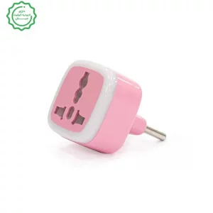 مبدل آداپتور 3 به 2 چراغ دار مدل آریا Aria M03