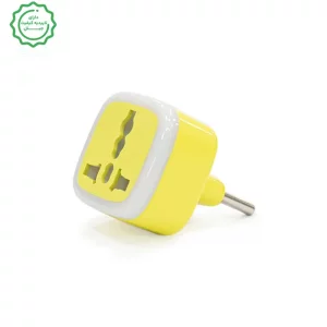 مبدل آداپتور 3 به 2 چراغ دار مدل آریا Aria M03
